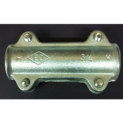 ABRAZADERA TAPAPOROS ESTANCA DE 3/4" LARGA TIPO DS PARA TUBO DE HIERRO GEBO, 01.252.28.02 012522802 PARA TUBO DE ACERO ABRAZADERAS REPARACION Garras Soportes GEVO Largos Galvanizado sin roscas Racords racors Tuberias Enlaces