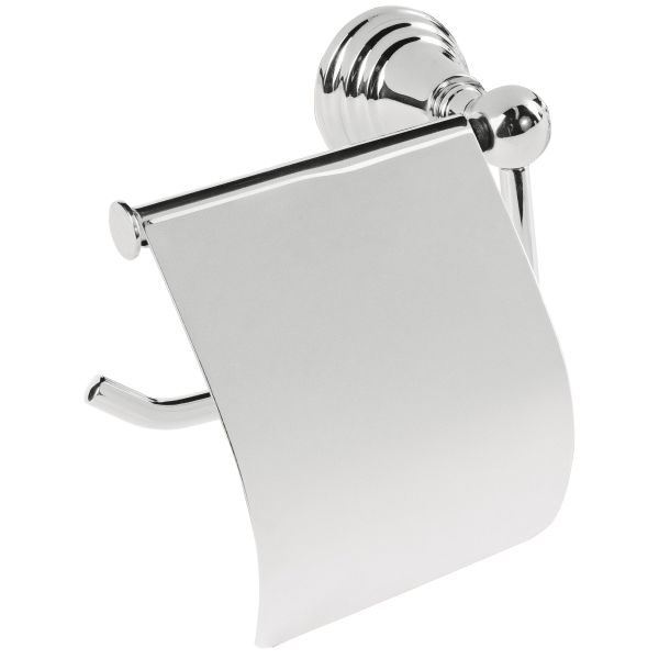 Portarrollo con tapa CLASIC Cromo TRES 12423605, 