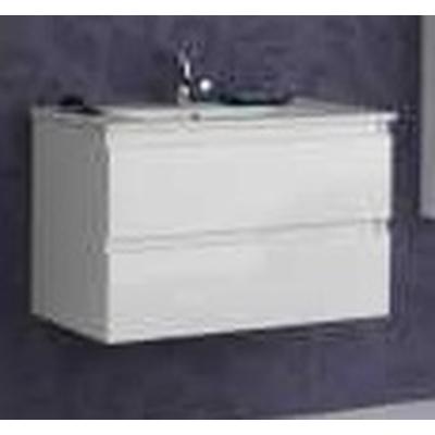 Conjunto BEVERLY 80 2C Suspendido (mueble y lavabo) Blanco Brillo VALMAN, 