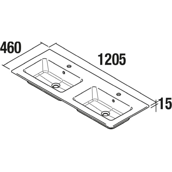 LAVABO VILNA  1205 X 460 ref: 91237 SALGAR, 