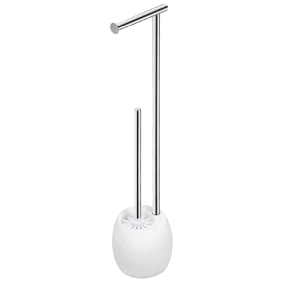 Conjunto suelo bola cromo/blanco PyP AC-351BL, 