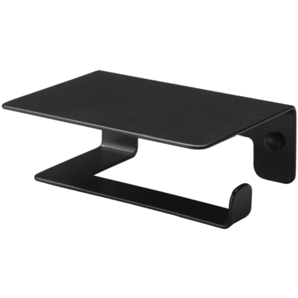 PORTARROLLO CON TAPA ARGOS ECOLINE ACERO NEGRO MATE REF. AR-01 NG PyP, 