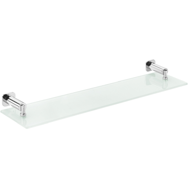 Repisa basic cristal 50x5x12cm cromada BC-02 P Y P FORMA BAO, 