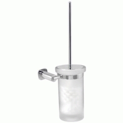 ESCOBILLERO COMPLETO BASIC CROMO REF. BC-10 + BC-11 FORMA BAO, Cromado Cromada CR CRO ESCOBILLA