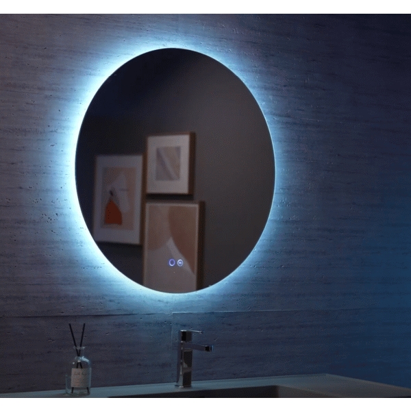 Espejo redondo LISBOA con luz led de 70 LEDIMEX LISB002/70, 70 CM 700 MM