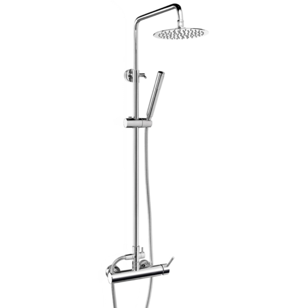 Columna de ducha LIKE con monomando Cromo AQUASSENT, 