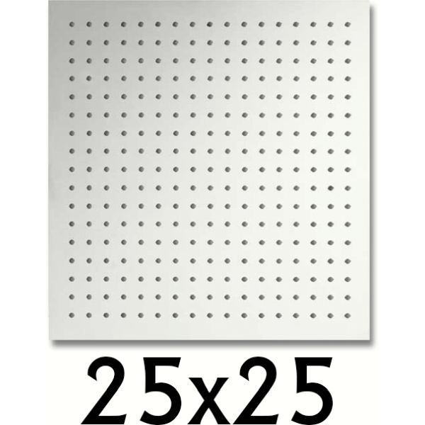 ROCIADOR SOFIA EXTRAPLANO DE 25 x 25 AQUASSENT, alcachofas 250 CM MM