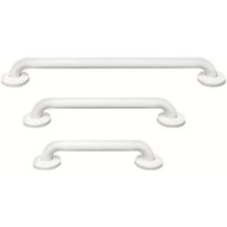 Barra de apoyo recta de 390mm en acero inoxidable AISI 201 acabado en Blanco MEDICLINICS BR2300, blanca 40 cm 390 mm 400