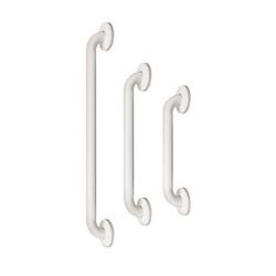 Barra de apoyo recta de 695mm en acero inoxidable AISI 201 acabado en Blanco MEDICLINICS BR2600, blanca 70 cm 700 mm