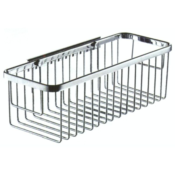 JABONERA RECTANGULAR DE REJILLA DE 350 mm EN LATON CROMADO REF. 09526 002 MANILLOS, CESTA CESTITA REJIYA REGILLA REGIYA bar soap holder tray