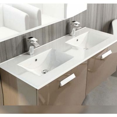 Lavabo PLUS de 120 cm DOS SENOS Porcelana Blanco AVILA DOS, Lababos washbasin basin lavavos Lavabos Cubetas 120x46 0120346