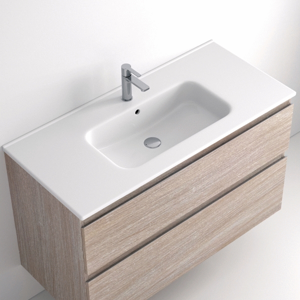 Lavabo Aire porcelana de 100 cm UN seno AVILA DOS, 