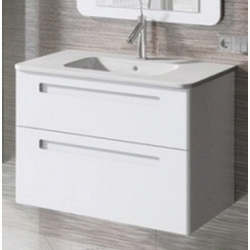 Mueble PARIS 80 cm 3C (INDICAR ACABADO MATE) AVILA DOS, wall hung vanity unit and basin two drawers