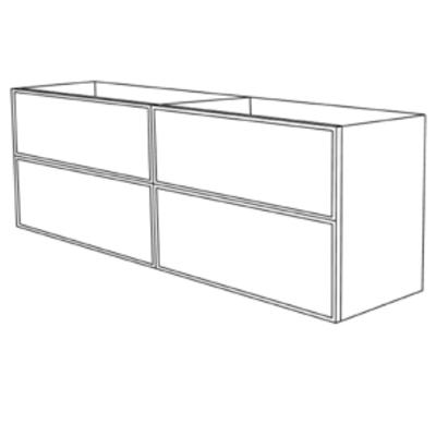 Mueble BLANCA 140 cm 4C (Indicar FRENTES "AB", COLOR y TIRADOR) AVILA DOS, 
