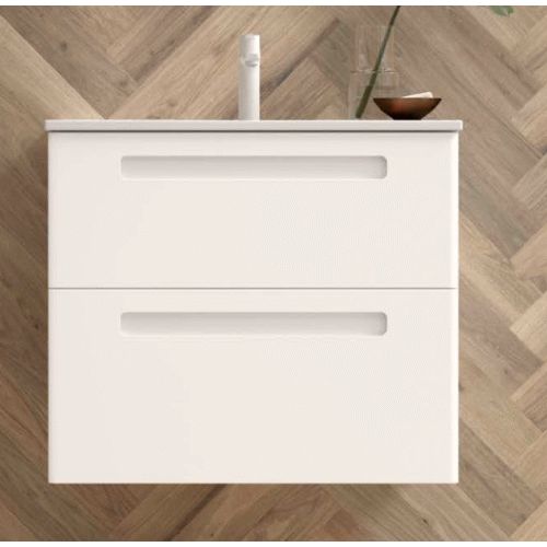 Mueble Fondo Reducido PARIS 100 cm 2C (INDICAR ACABADO MATE) AVILA DOS, 82781125 827-81-125 827/81/125 wall hung vanity unit and basin two drawers