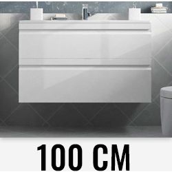 Mueble NATALIA 80 cm 3C (INDICAR ACABADO) AVILA DOS, 8278152970 wall hung vanity unit and basin two drawers