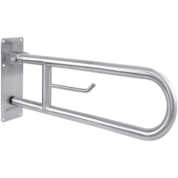 Barra abatible de apoyo de 600 mm Acero Inox Satinado NOFER 15051.60.S, 