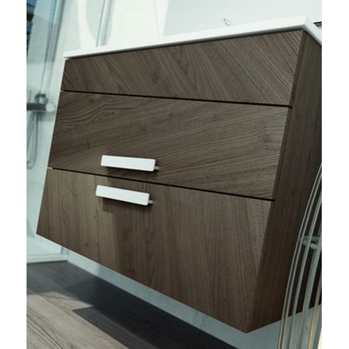 MUEBLE TILT DE 60 BLANCO, wall hung vanity unit and basin two drawers