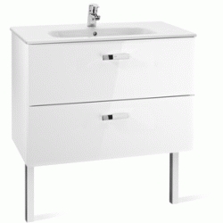 MUEBLE UNIK VICTORIA BASIC DE 1000 MM BLANCO ( MUEBLE + LAVABO) ROCA, Lababos washbasin basin lavavos Lavabos de bao suspendido dos 2 cajones wall hung vanity unit and basin two drawers