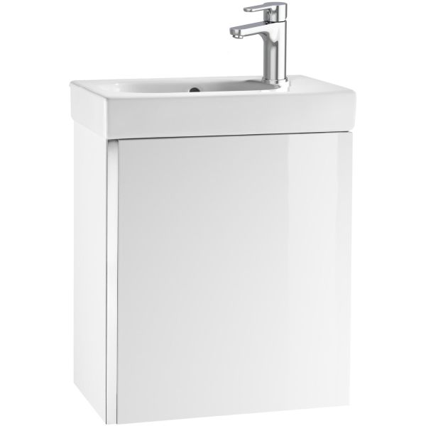 Conjunto UNIK MINI mueble + lavabo 450 x 250 mm color blanco brillo ROCA A855873806, 