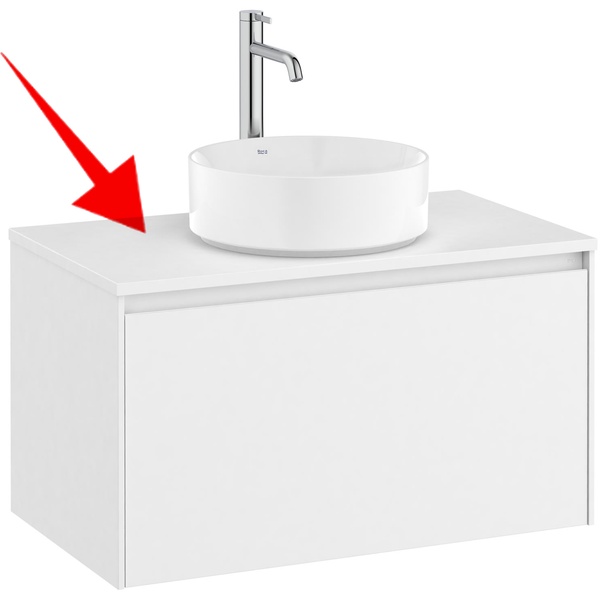 ONA COUNTERTOP 1000 BLANCO MATE ROCA A857634509, encimera blanca 100 cm