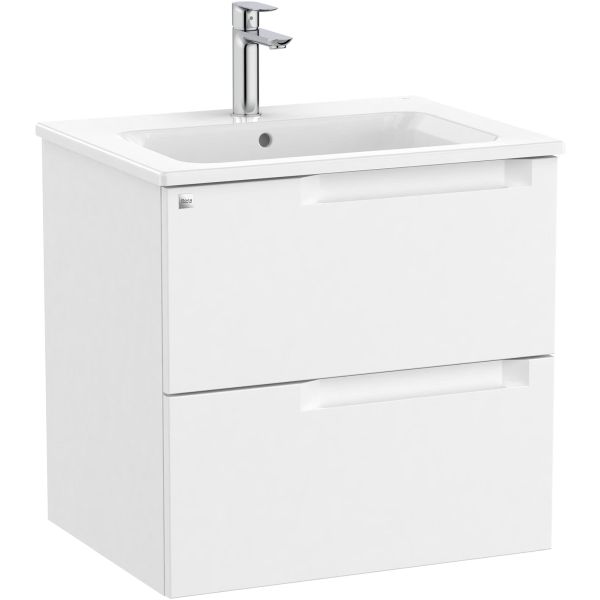 Conjunto UNIK 2C ALEYDA 600 (mueble + lavabo) Blanco mate ROCA A851813509, 