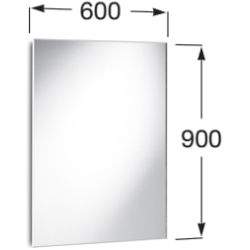 ESPEJO LUNA RECTANGULAR 600 x 900 ROCA, RECTANGULAR SIMPLE SOLOESPEJO basico MIRROR