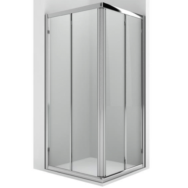 MAMPARA MODELO VICTORIA 2L2 DE 90 x 75 PARA PLATO DE DUCHA PLATA BRILLO REF. M176B9012 ROCA, Manparas 900x750 90x75 cm mm esquinero esquinera