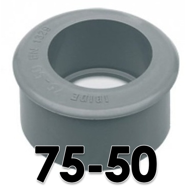 TAPON PARA ENCOLAR DE 75 - 50 DE PVC, TAPONES REDUCIDOS TAPAS REDUCIDAS DE PLASTICO 75-50 SANITARIOS SANITARIAS ACCESORIOS REDUCCION SIMPLE Reducciones 50-75 Casquillo Reductor 75x50 Evacuaciones