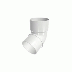 RAINPIPE 80 Codo 67 Blanco DEVOREX, canalones