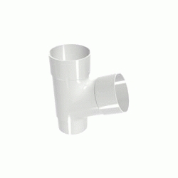 RAINPIPE 80 Injerto simple 67 Blanco  DEVOREX, canalones ingerto