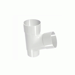 RAINPIPE 100 Injerto Simple 67 100 Blanco  DEVOREX, canalones ingerto