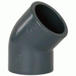 CODO DE PRESION ( PVC ) DE 110 x 45�, PARA ENCOLAR DE PLASTICO CURVA CURBA precion codos SANITARIOS SANITARIAS