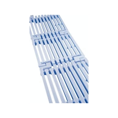 PLACA REJILLA LONGITUDINAL EN PP ALTO 24 x ANCHO 245 mm PARA PISCINA REF. 05582 FLUIDRA, ASTRAL PARA REBOSADERO DE PISCINAS REJIYA REGILLA REGIYA