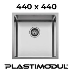 FREGADERO DE ACERO INOXIDABLE BAJO ENCIMERA BERLIN 440 x 440 mm  REF. F16711 PLASTIMODUL, MODELO F16711  fregaderas cubeta SINK KITCHEN STEEL STAINLESS