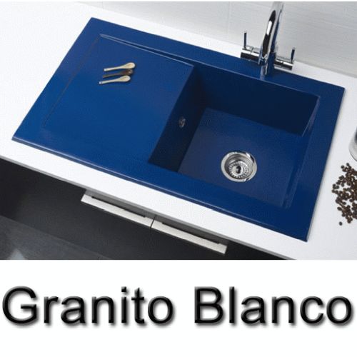 Fregadero sobre encimera ATON de 1 cubeta y escurridera de 885 mm x 510 mm Granito Blanco SYAN, Fregadera SILACRYL FIBRA silacril sintetico SYAN pica Leroy Merlin leroymerlin bauhaus bauaus bricomart bricodepot leroi bahaus bajaus bricomart alibaba ikea amazon bricor aki bricorama lightinthebox light in the box ebay eachbuyer aliexpress tomtop el corte ingles Amazon Cubetas