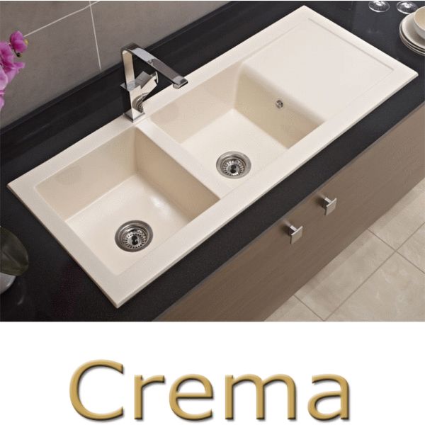 Fregadero sobre encimera CORE de 2 cubetas y escurridera de 1200 mm x 505 mm Crema SYAN, Leroy Merlin leroymerlin bauhaus bauaus bricomart bricodepot leroi bahaus bajaus bricomart alibaba ikea amazon bricor aki bricorama lightinthebox light in the box ebay eachbuyer aliexpress tomtop el corte ingles Amazon Syan Fibra Cubetas Dos Fregaderos Fregaderas fregaderos picas repisa bancada