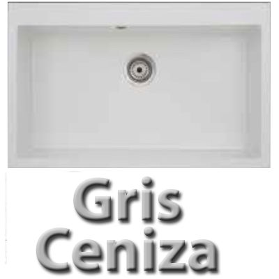 Fregadero sobre encimera VALI de 1 cubeta de 815 mm x 510 mm Gris Ceniza SYAN, fregaderas picas Leroy Merlin leroymerlin bauhaus bauaus bricomart bricodepot leroi bahaus bajaus bricomart alibaba ikea amazon bricor aki bricorama lightinthebox light in the box ebay eachbuyer aliexpress tomtop el corte ingles Amazon Syan