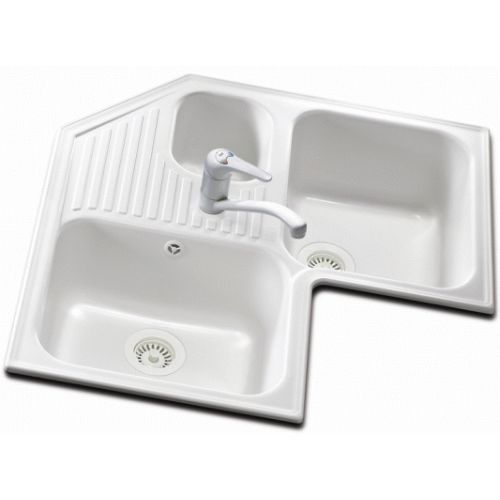 FREGADERO SOBRE ENCIEMRA ANGULAR STKZ 3C DE 3 SENOS Y ESCURRIDERA DE 830 x 830 mm BLANCO SINTETIKA, FREGADERA SINTETICO FIBRA SILACRYL SILACRIL ESQUINA CORNER RINCON ECNMC pica Leroy Merlin leroymerlin bauhaus bauaus bricomart bricodepot leroi bahaus bajaus bricomart alibaba ikea amazon bricor aki bricorama lightinthebox light in the box ebay eachbuyer aliexpress tomtop el corte ingles Amazon Esquineros Esquineras Cubetas