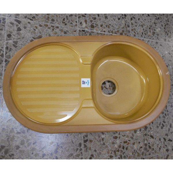 FREGADERO TAURO 1S 1E 82 x 49 TIERRA FRANCIA DSCTL, Fregadera Sink pica un seno escurridera 1 80 85 90 45 50 marron sobre encimera economico recomendado