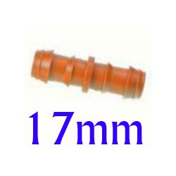Union ( manguito ) simple para goteo de 17 mm UNION HIDRAULICA 90033, 