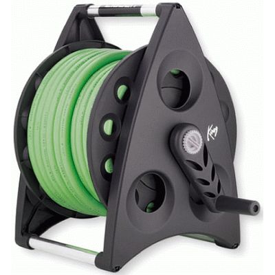 SOPORTE KIROS KIT CON 20 METROS DE MANGUERA+TOMA 3/4"+4 CONECTORES Y LANZA ROCIADORA CLABER, Conjunto Grupo Compuesto Conglomerado REF. D89450000 PARA MANGUERA RIEGO REGAR JARDIN JARDINERIA SUPER-EGO  alcachofas Mts Mtr