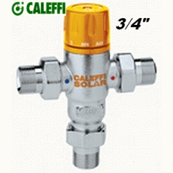 MEZCLADOR TERMOSTATICO REGULABLE 3/4 PARA ENERGIA SOLAR 252150 CALEFFI, Recomendado ECNMC VALVULAS LLAVE MEZCLADORA TERMOSTATICA BALBULAS Calefi