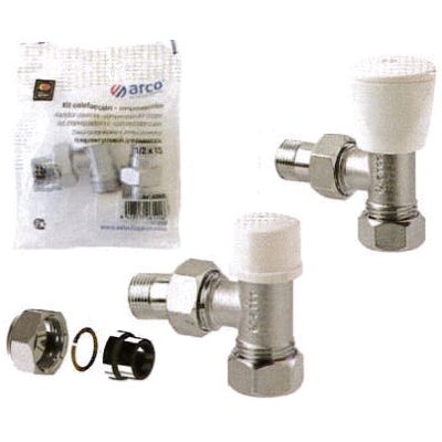 KIT CALEFACCION MANUAL VALVULA + DETENTOR BICONO DE 15 mm MDELO TEIDE TERMO PLUS ARCO KCM45, BALBULAS