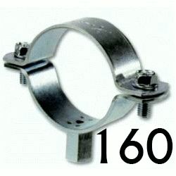 Abrazadera HYDRASOL M8+M10 " D " de 160 reforzada ( para tirafaondo M8 Y M10 ) HYDRAFIX, 