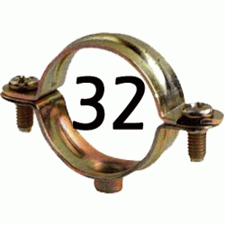 ABRAZADERA M6 DE 32mm ( PARA TIRAFONDO METRICA 6 ) REF. 110032 HYDRAFIX, GARRAS SUJECION VIROLA PARA TUBOS TUBERIAS SUJECCION Soportes HIDRAFIX IDRAFIX YDRAFIX Metalicas Atornillar