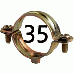 ABRAZADERA M6 DE 35mm ( PARA TIRAFONDO METRICA 6 ) REF. 110035 HYDRAFIX, GARRAS SUJECION VIROLA PARA TUBOS TUBERIAS SUJECCION Soportes HIDRAFIX IDRAFIX YDRAFIX Metalicas Atornillar
