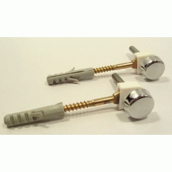 JUEGO TORNILLOS HORIZONTAL PARA INODORO DE 5 x 75 mm DE LATON ( MODELO D )REF. 2500D HYDRAFIX, EQUIPO SERIE CONJUNTO ANCLAJE SUJECION WC WATER VATER INODOROS BATER TAZA TIPO GONDOLA SUJECCION HIDRAFIX IDRAFIX YDRAFIX lateral Fijacin Tornos W.C. Bidets videts bidetes videtes Dama