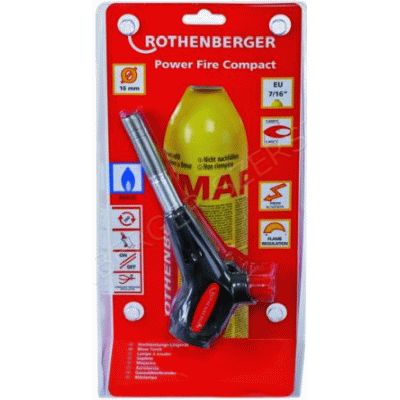 SOPLETE POWER FIRE COMPACT + BOTELLA MAPP EU REF. 35424 ROTHENBERGER, SUPEREGO SUPER EGO SOLDADOR SOLDAR soplete