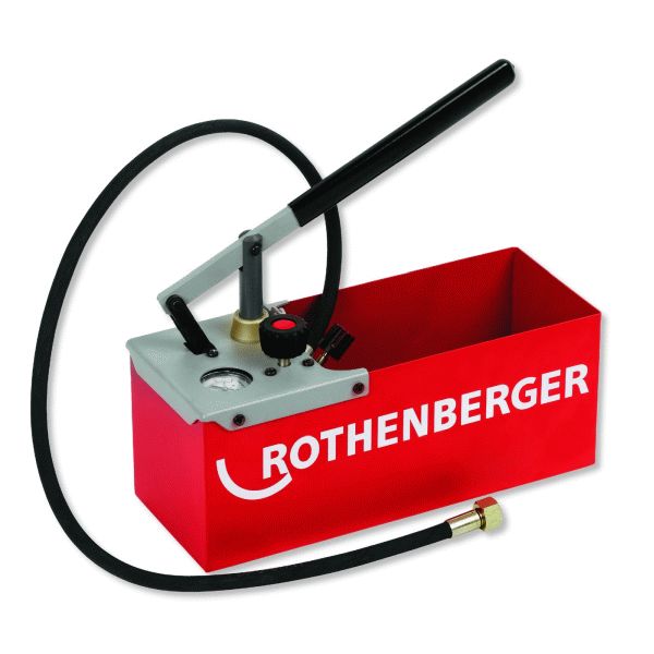 BOMBA DE COMPROBACION RP 50-S DE 0 - 60 BARES ( CON PASOS DE 1 BAR ) REF. 60200 ROTHENBERGER, PARA COMPROBAR INSTALACIONES HERRAMIENTA SUPEREGO SUPER EGO